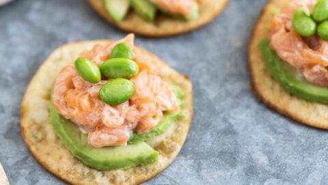 tostada met zalm - close-12