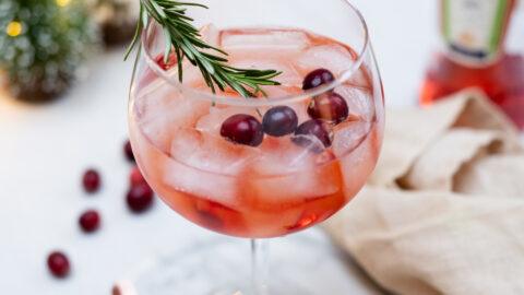 Aperol cranberry spritz kerst cocktail