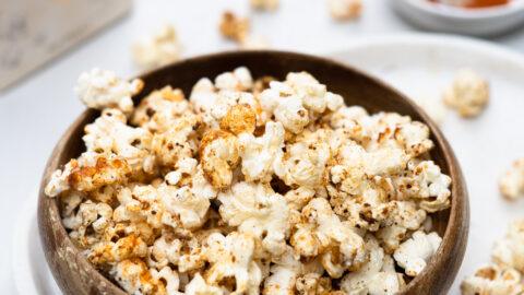 spicy honing popcorn met zeezout