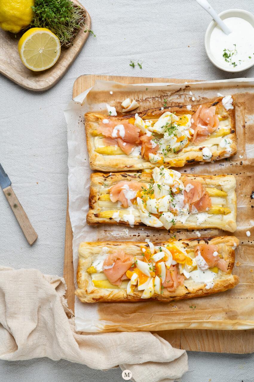 plaattaart witte asperge