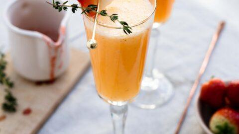 Mimosa aardbei tijm