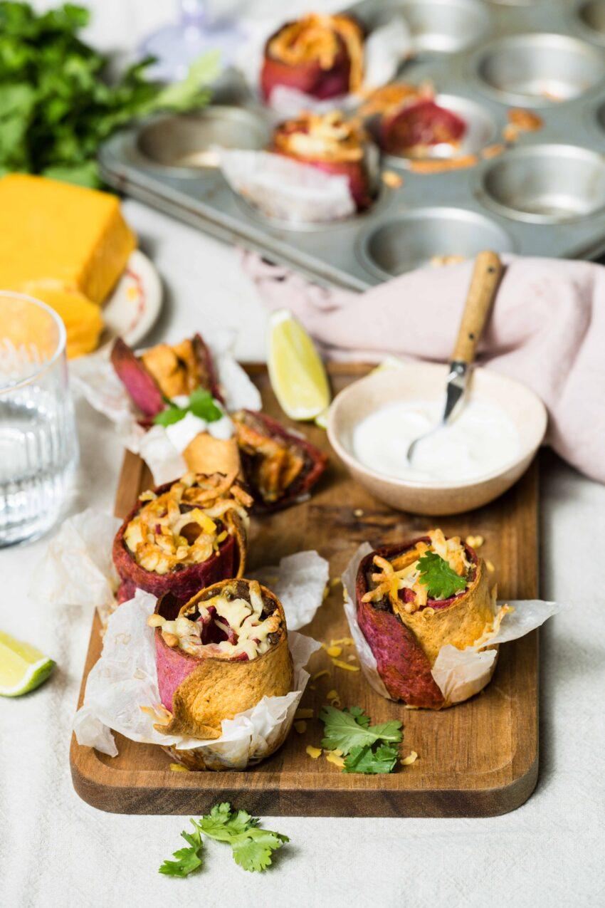Smashed taco rolls