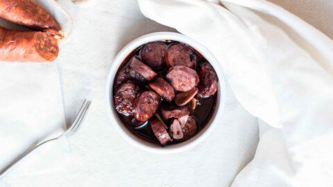 chorizo in rode wijn