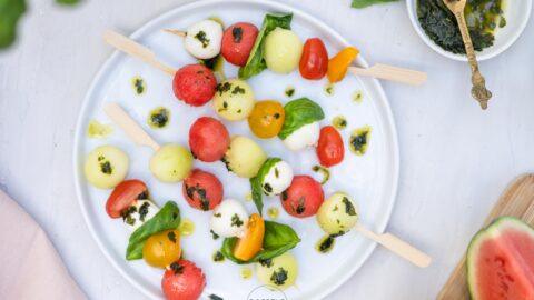 Meloen mozarella spies-1