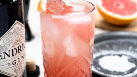 Salty dog met hendricks gin en grapefruit