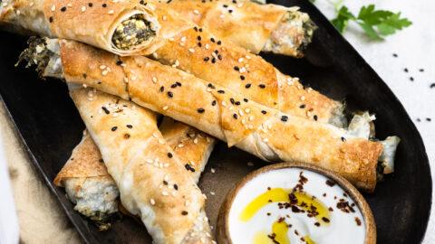 börek met spinazie en feta