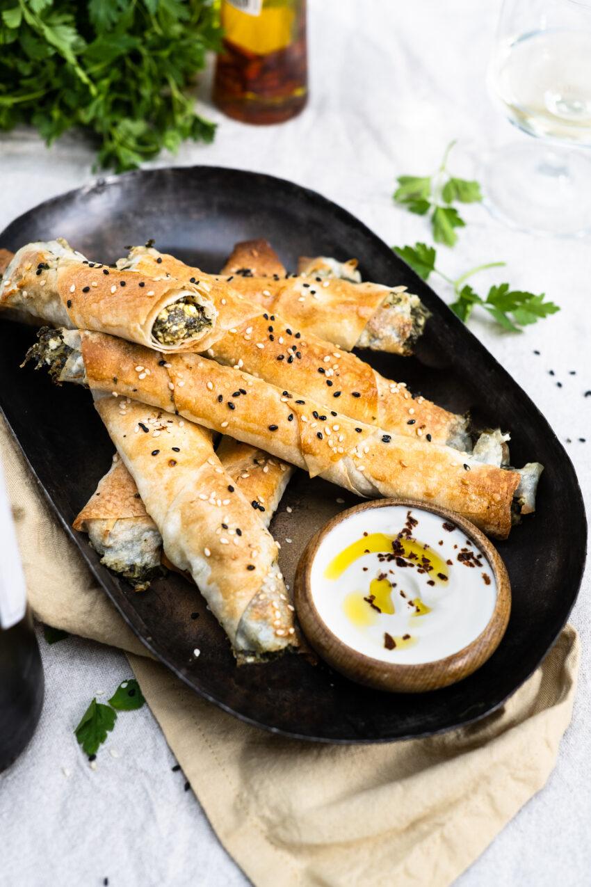 börek met spinazie en feta