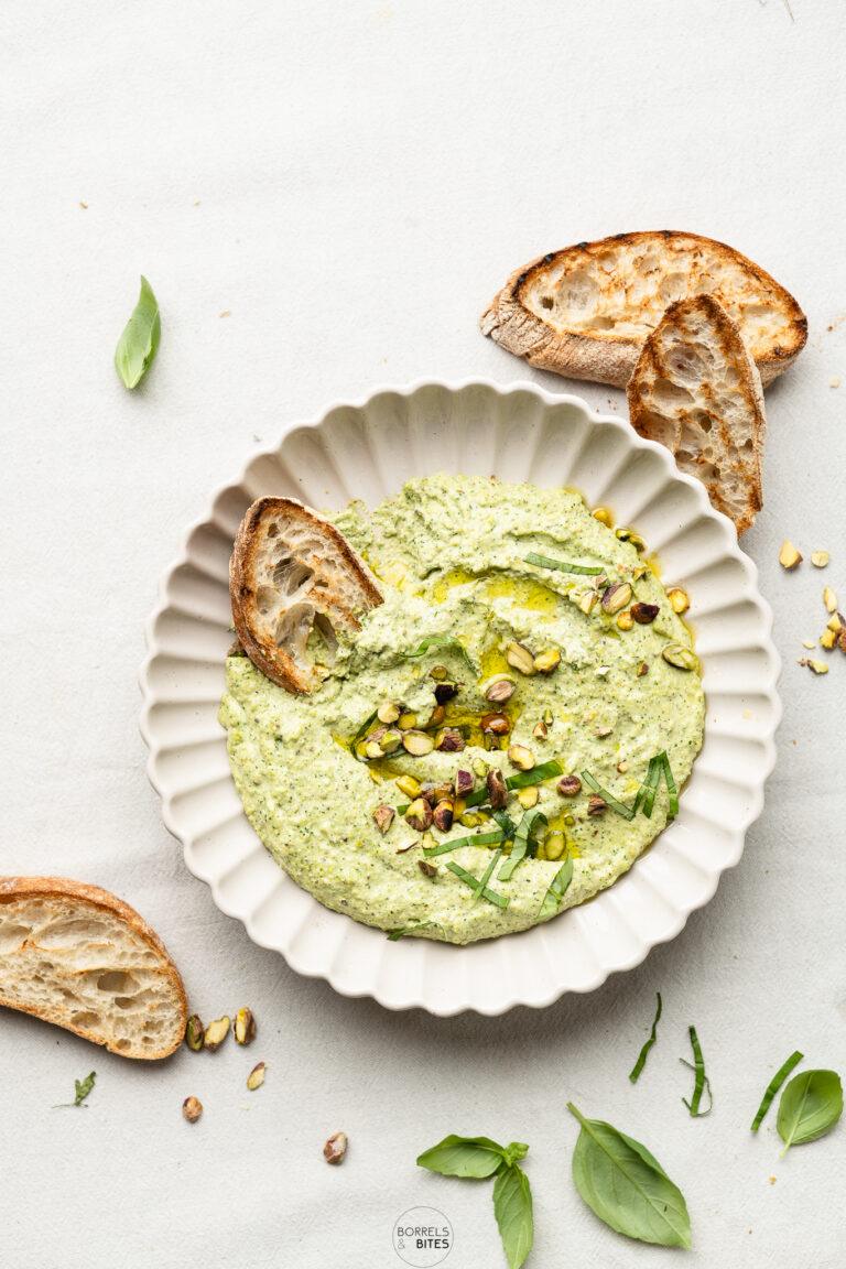 burrata pistache basilicum dip-1