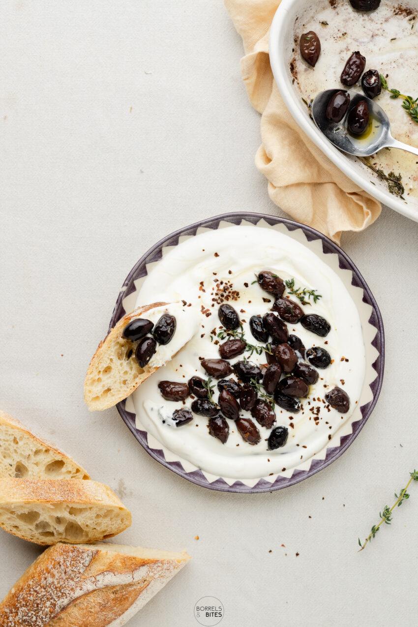 geroosterde olijven whipped feta dip-1