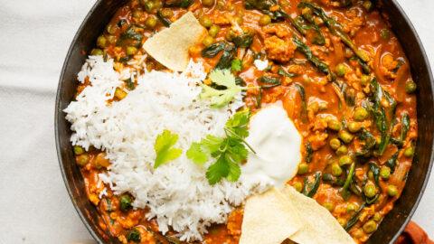 snelle curry met kipgehakt-1