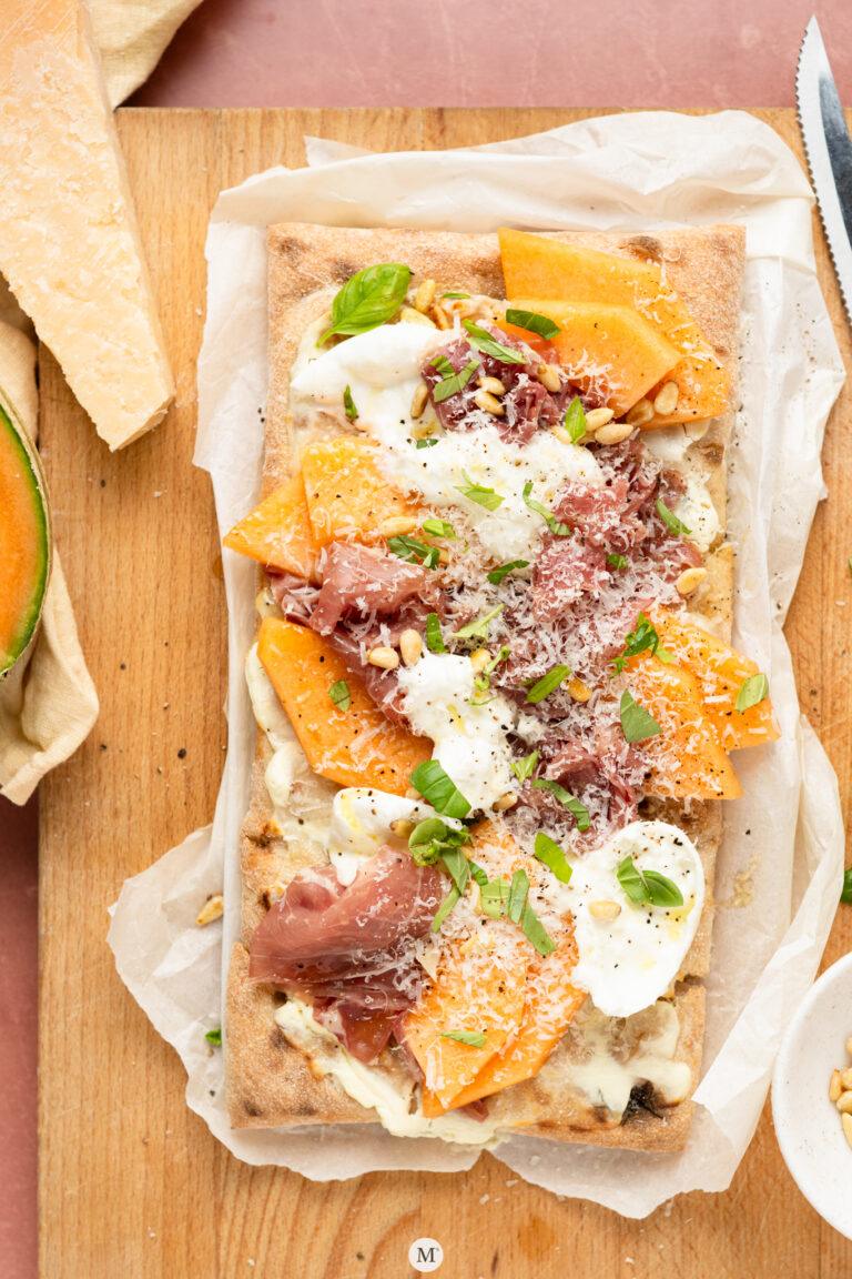 pinsa burrata parmaham cantaloupe-1